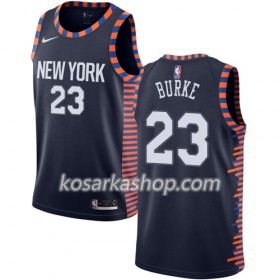 Dres New York Knicks Trey Burke 23 Nike 2018-19 City Edition Navy Swingman